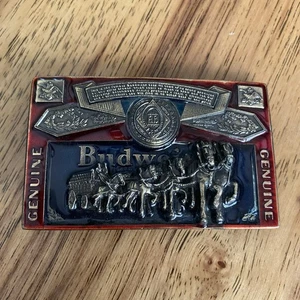 VTG 1982 Budweiser Anhesuer-Busch Clydesdale H820 The Great American Belt Buckle - Picture 1 of 13