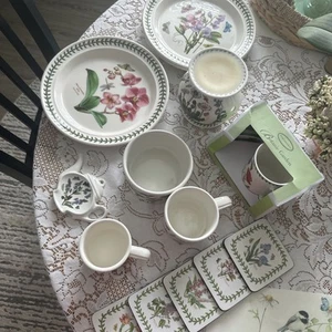 PORTMEIRION BOTANIC GARDEN 16 ASSORTED PIECES Plates Mugs Coasters Canister no L - Bild 1 von 9