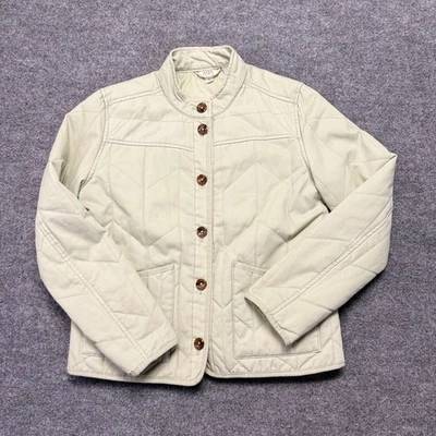 a.n.a. Chaqueta acolchada para mujer talla pequeña verde salvia manga larga bolsillos abotonados Foto 1 de 4