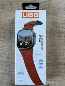 UAG Urban Armor Gear Pathfinder Strap for Apple Watch Ultra/Ultra 2, Olive/Rust - Photo 1 sur 3