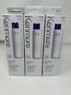 Kenmore 469081 Refrigerator Water Filter White Lot (3) Open Box Filters Sealed - Image 1 of 3