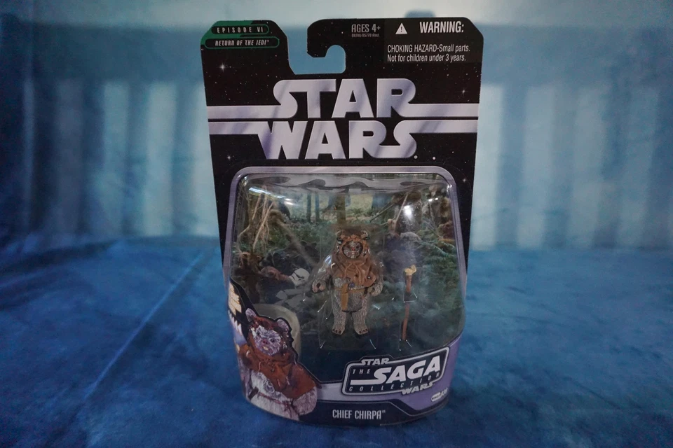2006 Hasbro Star Wars Saga Collection Endor Ewok Chief Chirpa Tsc039