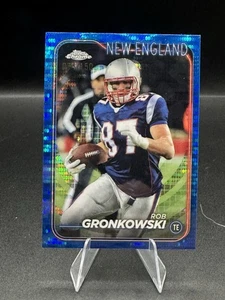 2024 Topps Chrome Rob Gronkowski #121 Blue Pulsar /150 Patriots - Picture 1 of 3