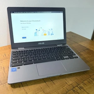 ASUS Chromebook C223N Laptop Google Chrome OS 11.6 Inch 32GB Working Reset - Picture 1 of 11