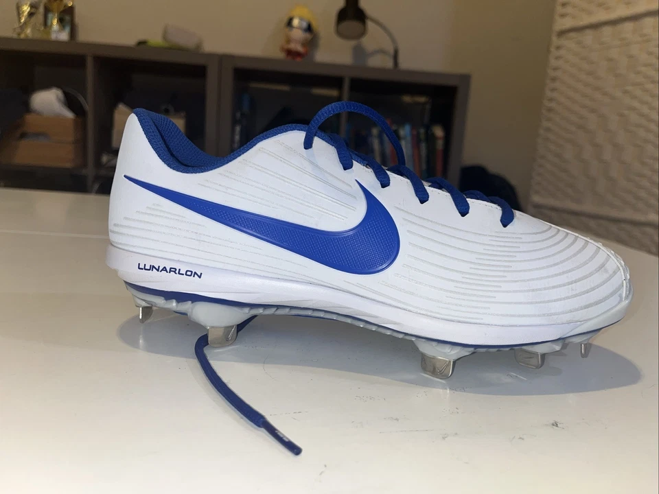 Botines de softbol Nike Lunar Hyperdiamond 3 Pro para mujer talla 8 azul blanco CD0110 106 Foto 1 de 4