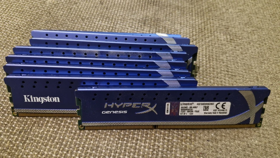 Kingston Hyper X Genesis 32GB (8x4GB) 240pin DIMM 1600MHz DDR3 KHX1600C9D3K2/8GX - Image 1 of 1