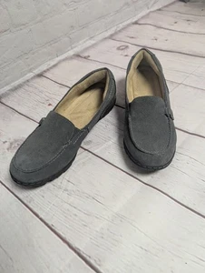 Scarpe basse mocassini Naturalizer Rowan casual slip-on grigio scamosciato comode taglia 7,5 - Foto 1 di 10