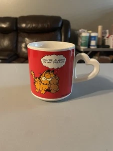 Vintage/1978, Garfield/Jim Davis, Coffee Mug W Heart Handle (1) - Picture 1 of 5