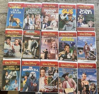 Lot/15 VHS Walt Disney Film Classics Light in Forest/Kidnapped/Treasure Island + Foto 1 de 4