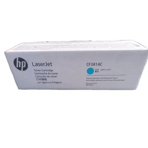 BNIB HP LaserJet Cyan CF381AC Toner Cartridge - Picture 1 of 6