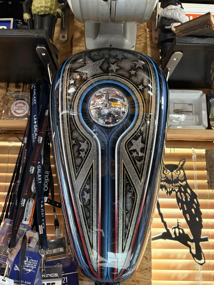 Harley Davidson Sportster tanque de gasolina pintura personalizada Foto 1 de 4