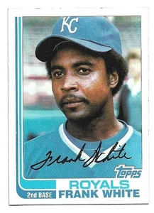 Frank White 1982 Topps Blank Back #645 - Kansas City Royals - Picture 1 of 2