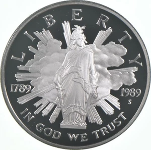 1989-S Proof Congressional Commemorative Silver Dollar $1 *9085 - Picture 1 of 3