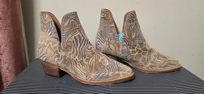 Botines Free People Mujer Animal Charm Doble V Cuero - Talla EU 37.5 Foto 1 de 4