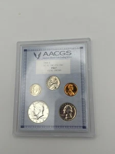 1968 S PROOF SET 1c 5c 10c 25c 50c Silver PR67 AACGS - Picture 1 of 5