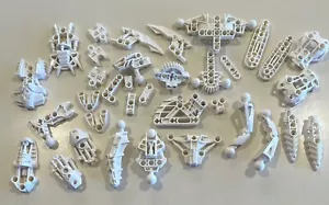 Lego Bionicle Assorted Parts Lot B White - Ball Joint Connectors / Arms / Legs - Picture 1 of 3