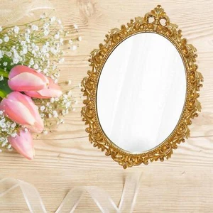Makeup Mirror Art Decoration Decor Decorative Mirror for Home Bedroom Hotel - Picture 1 of 6