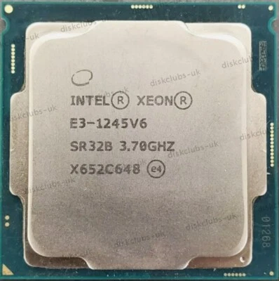 Intel Xeon E3-1245 v6 3.70GHz Quad-Core 73W LGA1151 CPU Processor E3-1245 v6 - Image 1 of 2