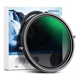 NEEWER 2 in 1 67mm HD Variable ND Filter ND2–ND32 Filter and CPL Filter - Picture 1 of 8