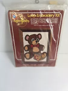 Vintage Boye Teddy Bear 7903 Rush n Punch Loop Embroidery Kit No Needle In Kit - Picture 1 of 3