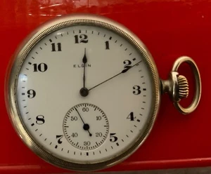 Elgin16s Grade 291 7J Open Face Vintage Taschenuhr 20er Jahre Aufziehuhr  - Bild 1 von 6