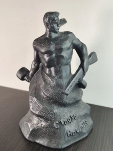 Antigua escultura soviética rara de colección figura de Stalingrado soldado ruso Segunda Guerra Mundial URSS - Imagen 1 de 9