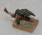VINTAGE 1979 RAL PARTHA LESSER ORC GOBLIN? W SWORD SHIELD PAINTED BASED FLOCKED