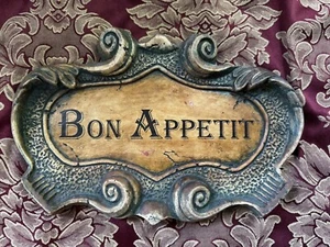 Sharon Kurtz "Bon Appetit" Stone Wall Tile - Picture 1 of 3