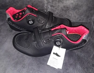 Bucklos Unlocked Men's Non-Slip Breathable MTB/Road Bike Shoes B718 US 9.5 BLACK - Picture 1 of 5