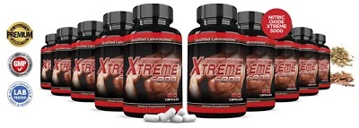 Xtreme 5000 Extreme Arginine Nitric Oxide Strength Endurance Recovery 10 Bottles - Image 1 of 4