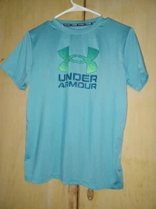 Under Armour Teal blue/green SWIM shirt loose size Youth Large - Picture 1 of 4