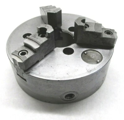 CUSHMAN 8" PORTABROCAS DE TORNO DE TRES MORDAZAS con MONTAJE TRASERO LISO Foto 1 de 4