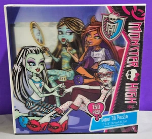 NEW Monster High Super 3D Puzzle 150 Pieces 12"×18" Lenticular Box Toys Dolls - Picture 1 of 8