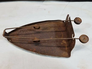 Antique Detachable Chromed Plated Flat Iron Cover - Picture 1 of 7