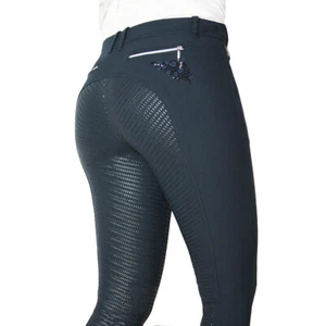 Equiline Reithose Damen Donna Full Grip AGATE, black - Picture 1 of 1