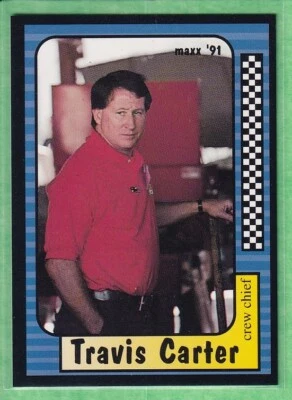 1991 Maxx Collection #120 Travis Carter Crew Chief - Image 1 of 2