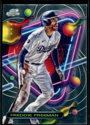 2023 Topps Chrome Cosmic Freddie Freeman #143 Los Angeles Dodgers  - Image 1 of 3