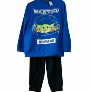 Star Wars outfit Size 7 Jog Suit for kids Master Yoda 2 Piece NWT - Picture 1 of 5