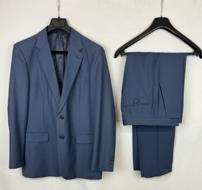 Traje Prada de lana y mohair de un solo pecho azul talla 50 - 8 R EU, 40 US 34 W Foto 1 de 4