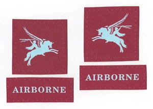 WWII - BRITISH AIRBORNE avec TITLE "Modèle Imprimé" (Reproduction) - Foto 1 di 1