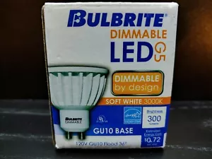 New BULBRITE Dimmable LED 6W MR16 GU10 Base 3000k Soft White Light 120V 771172 - Picture 1 of 8