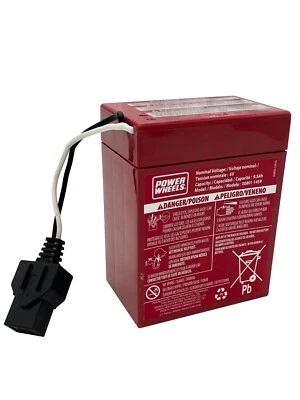 Power Wheels Harley Davidson Moto 74290-9993 Repuesto Batería 6 Voltios Foto 1 de 2
