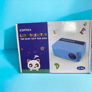 Xoppox Led Projector X-106 Mini Movie Video Projector  Children Kinda Blue - Picture 1 of 3