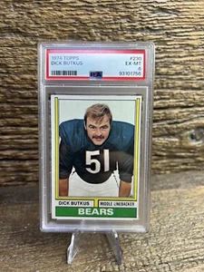 1974 Topps Dick Butkus #230 - PSA 6 EX-MT - Picture 1 of 3