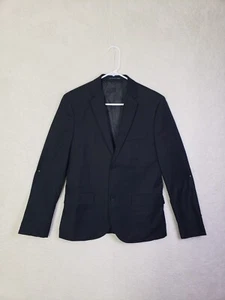 H&M Men Suits 36R Black Poly B Long Sleeve Single Breast Slim Fit Sport Blazer - Picture 1 of 23
