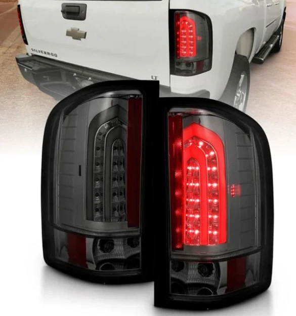 ANZO LED Taillights Lamp Assembly Smoke G2 for 07-13 Chevy Silverado 1500 311226 - Image 1 of 1