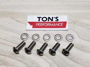 10pcs Stainless Button Head Screw Bolt Kit 99-2017 Harley Derby Cover + washers - Bild 1 von 2