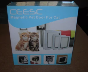 CEESC Magnetic Pet Door for Cats and Dogs XL White 24.8" - Picture 1 of 2