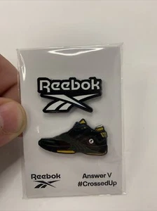 Reebok Allen Iverson Emaille Pin Set Nos 76ers #crossesup Answer V - Bild 1 von 4