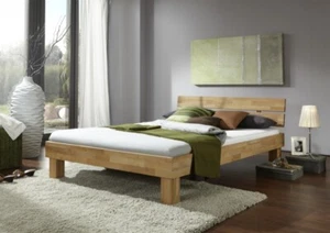 90x200 Bett Futonbett Holzbett Kernbuche Massiv Julia90 geölt - Bild 1 von 6